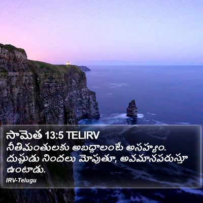 సామెత 13:5 TELIRV Bible Verse Image
