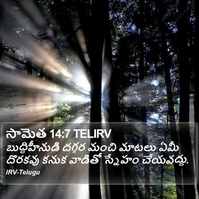 సామెత 14:7 TELIRV Bible Verse Image