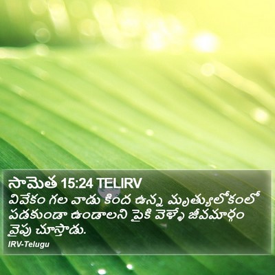 సామెత 15:24 TELIRV Bible Verse Image