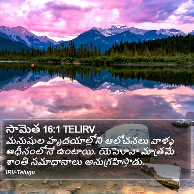 సామెత 16:1 TELIRV Bible Verse Image