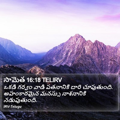 సామెత 16:18 TELIRV Bible Verse Image