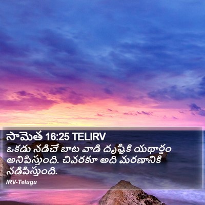 సామెత 16:25 TELIRV Bible Verse Image