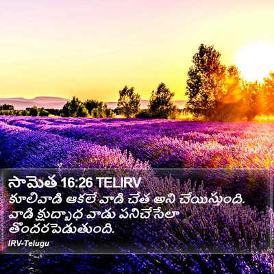 సామెత 16:26 TELIRV Bible Verse Image