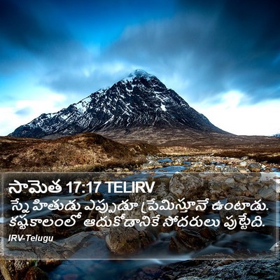 సామెత 17:17 TELIRV Bible Verse Image