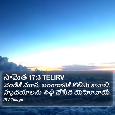 సామెత 17:3 TELIRV Bible Verse Image