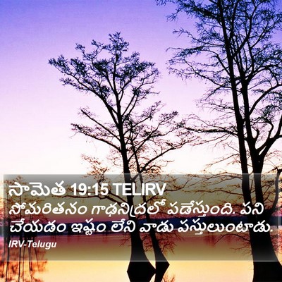 సామెత 19:15 TELIRV Bible Verse Image