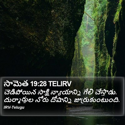 సామెత 19:28 TELIRV Bible Verse Image