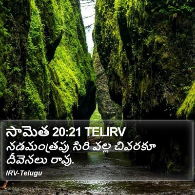సామెత 20:21 TELIRV Bible Verse Image