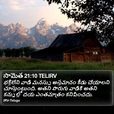 సామెత 21:10 TELIRV Bible Verse Image