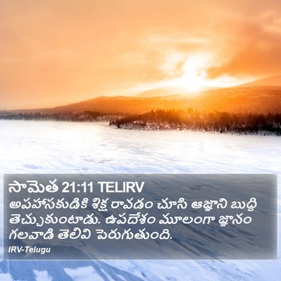 సామెత 21:11 TELIRV Bible Verse Image