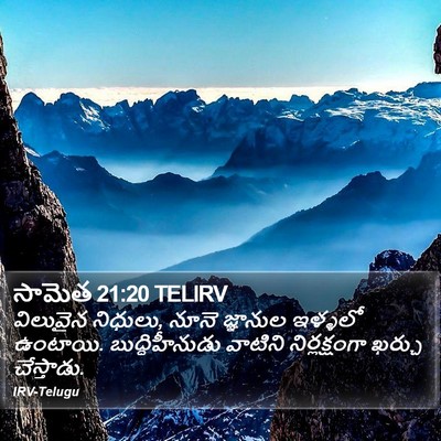 సామెత 21:20 TELIRV Bible Verse Image