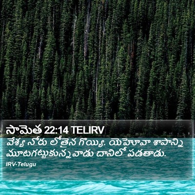 సామెత 22:14 TELIRV Bible Verse Image