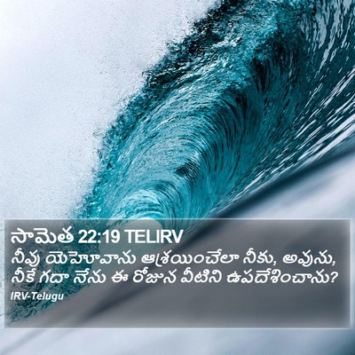 సామెత 22:19 TELIRV Bible Verse Image