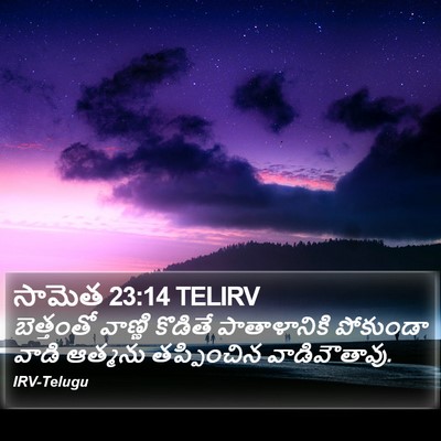 సామెత 23:14 TELIRV Bible Verse Image