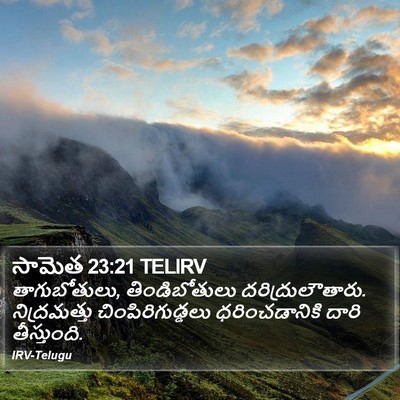 సామెత 23:21 TELIRV Bible Verse Image