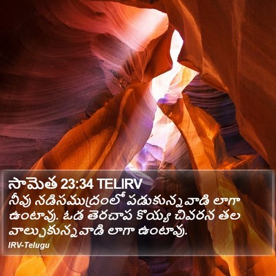 సామెత 23:34 TELIRV Bible Verse Image