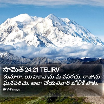 సామెత 24:21 TELIRV Bible Verse Image