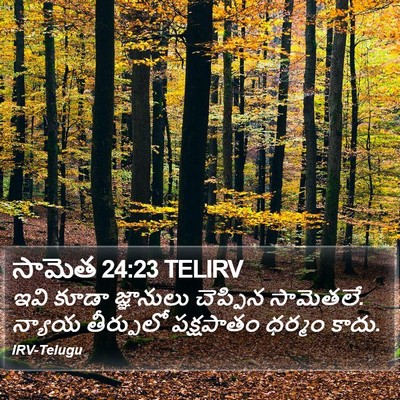 సామెత 24:23 TELIRV Bible Verse Image