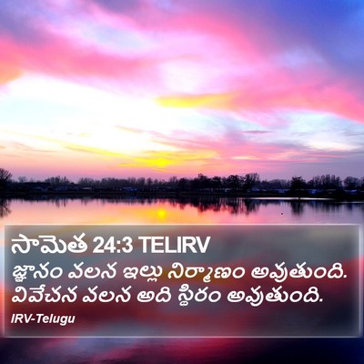 సామెత 24:3 TELIRV Bible Verse Image