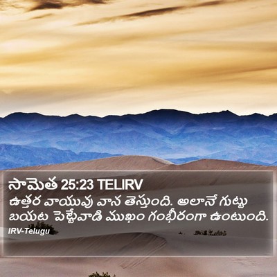 సామెత 25:23 TELIRV Bible Verse Image