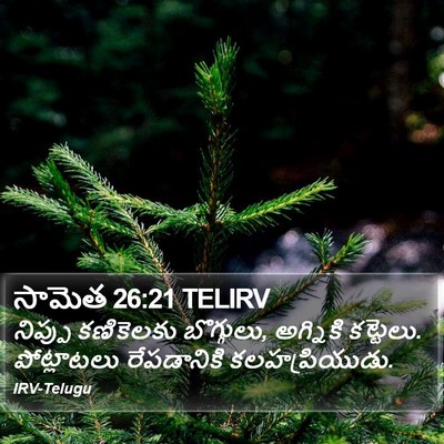సామెత 26:21 TELIRV Bible Verse Image