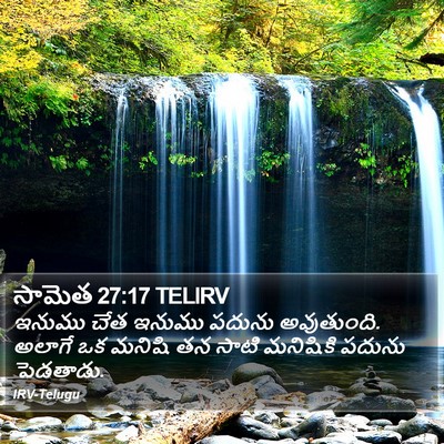 సామెత 27:17 TELIRV Bible Verse Image