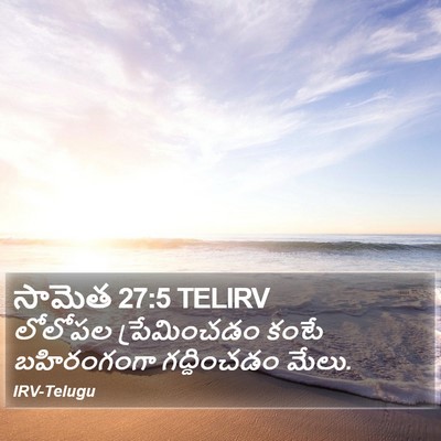 సామెత 27:5 TELIRV Bible Verse Image