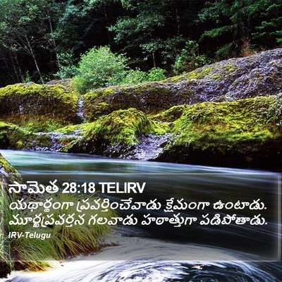 సామెత 28:18 TELIRV Bible Verse Image