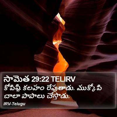 సామెత 29:22 TELIRV Bible Verse Image