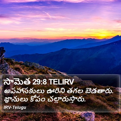 సామెత 29:8 TELIRV Bible Verse Image