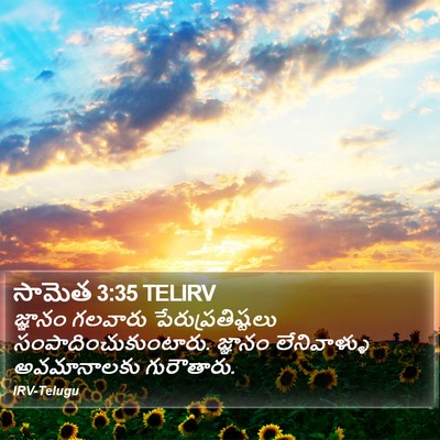 సామెత 3:35 TELIRV Bible Verse Image