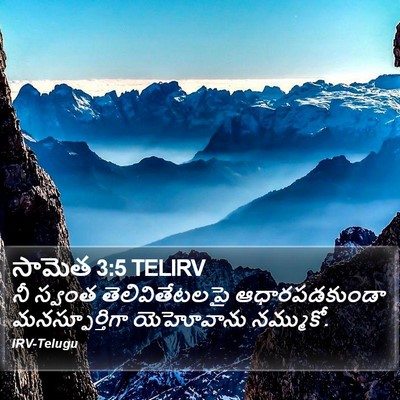 సామెత 3:5 TELIRV Bible Verse Image