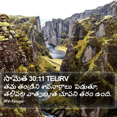సామెత 30:11 TELIRV Bible Verse Image