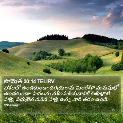 సామెత 30:14 TELIRV Bible Verse Image