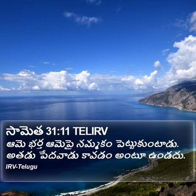 సామెత 31:11 TELIRV Bible Verse Image