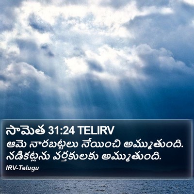 సామెత 31:24 TELIRV Bible Verse Image