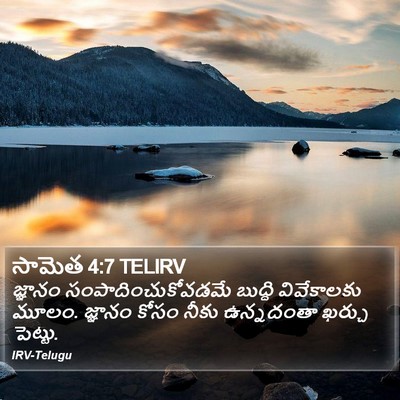 సామెత 4:7 TELIRV Bible Verse Image