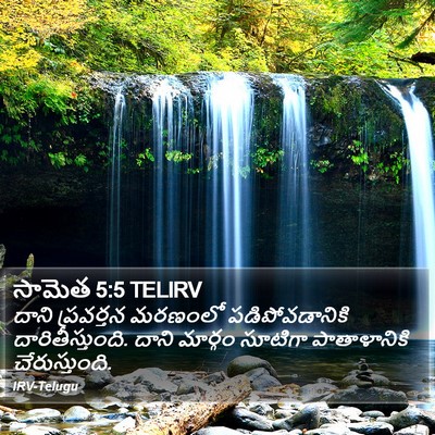 సామెత 5:5 TELIRV Bible Verse Image
