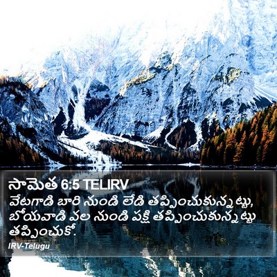 సామెత 6:5 TELIRV Bible Verse Image