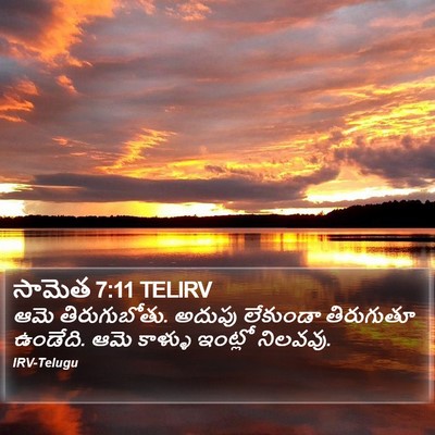 సామెత 7:11 TELIRV Bible Verse Image
