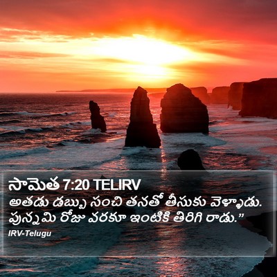 సామెత 7:20 TELIRV Bible Verse Image
