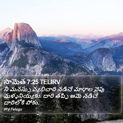 సామెత 7:25 TELIRV Bible Verse Image