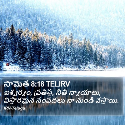 సామెత 8:18 TELIRV Bible Verse Image