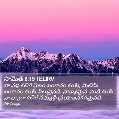 సామెత 8:19 TELIRV Bible Verse Image