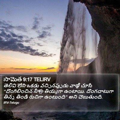 సామెత 9:17 TELIRV Bible Verse Image