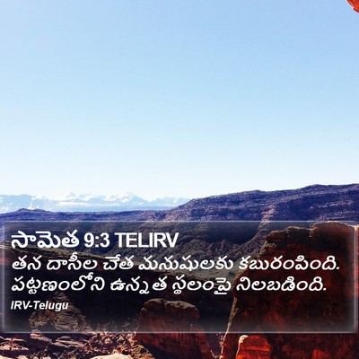 సామెత 9:3 TELIRV Bible Verse Image