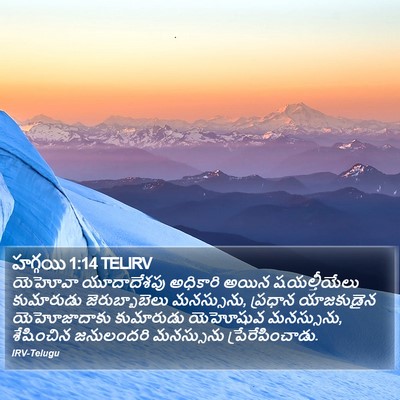 హగ్గయి 1:14 TELIRV Bible Verse Image