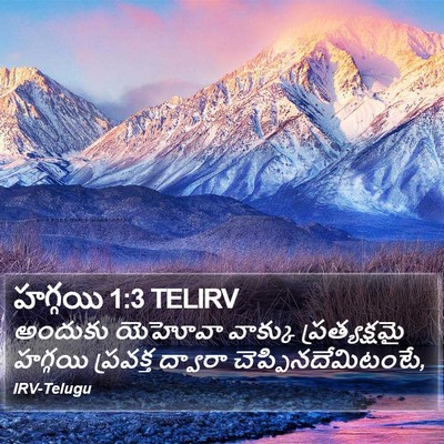 హగ్గయి 1:3 TELIRV Bible Verse Image