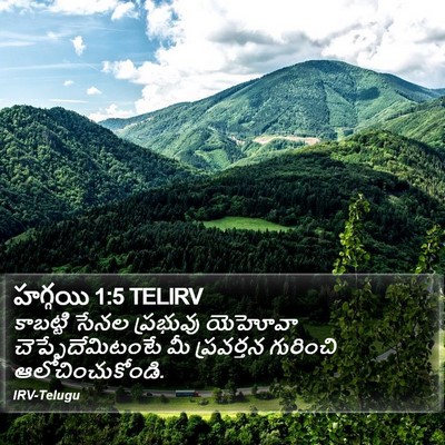 హగ్గయి 1:5 TELIRV Bible Verse Image