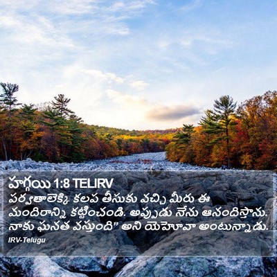 హగ్గయి 1:8 TELIRV Bible Verse Image